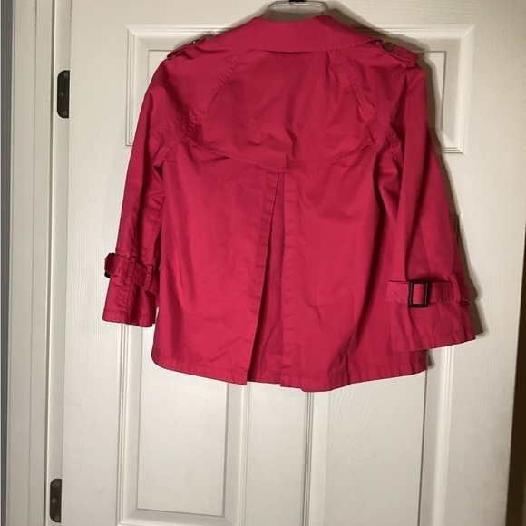 Ann Taylor LOFT cropped trench coat - Picture 4 of 8